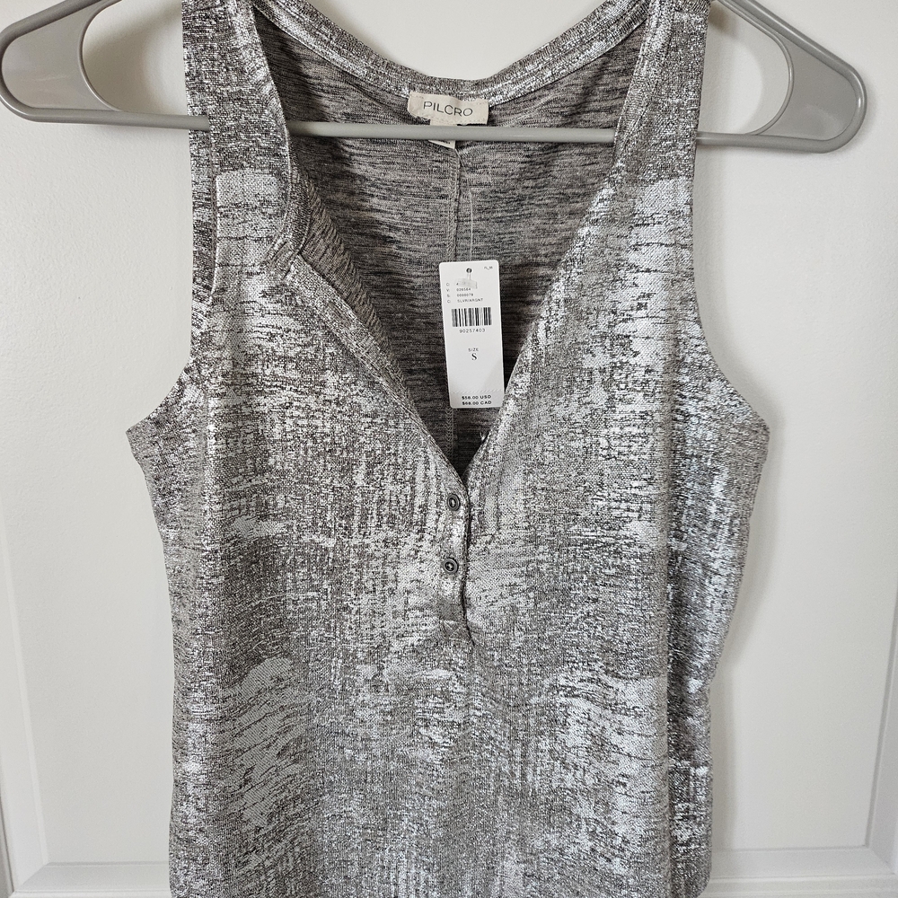 NWT Pilcro Silver Women's Top